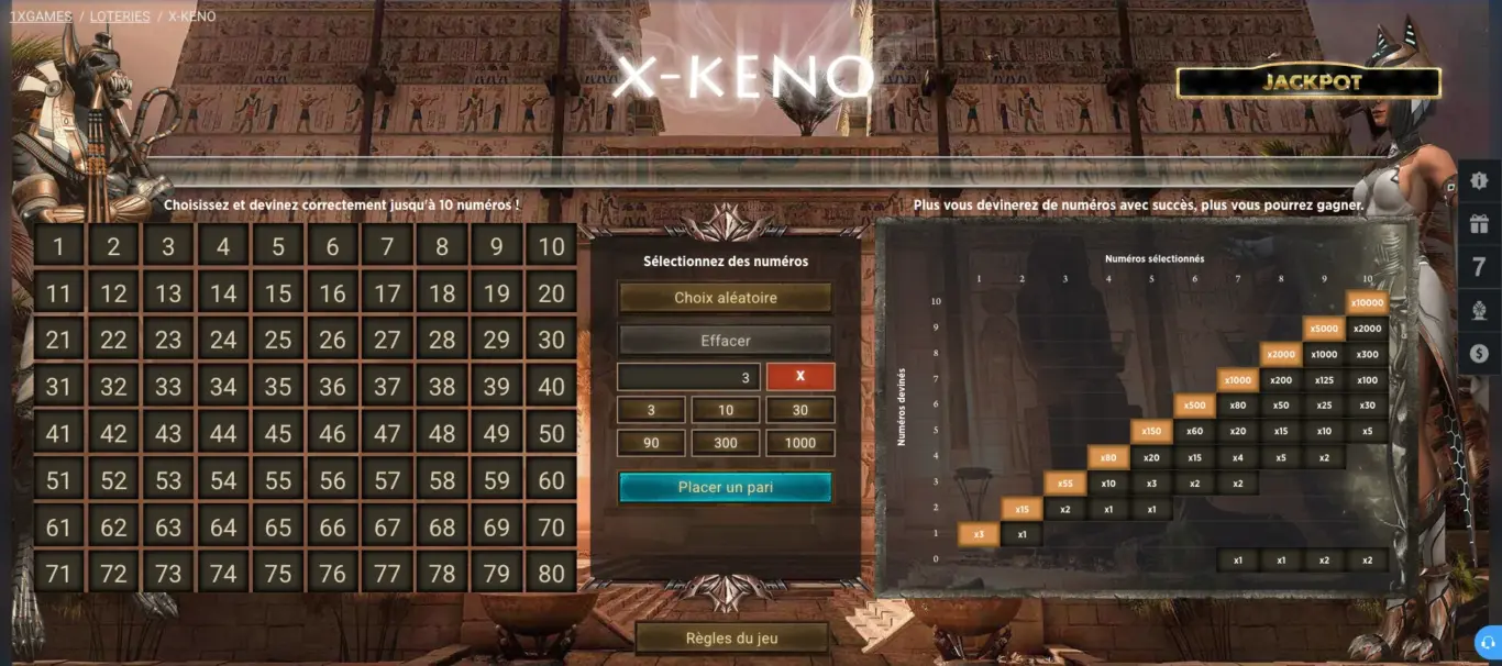 X Keno